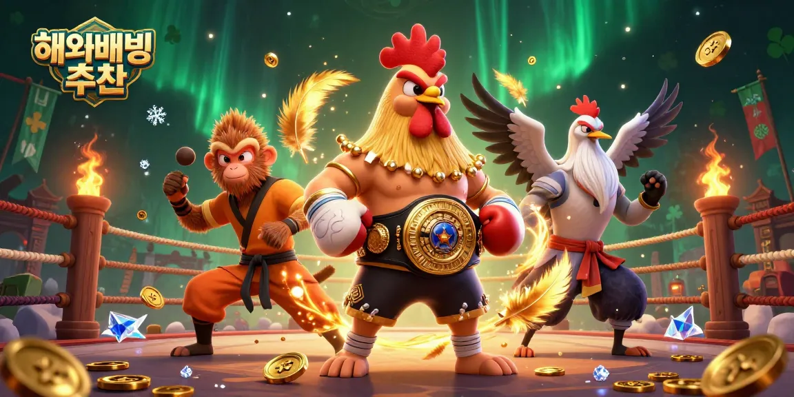 Engage with 해외배팅사이트 추천 through a dynamic illustration of martial characters and casino elements, showcasing the thrill of betting.