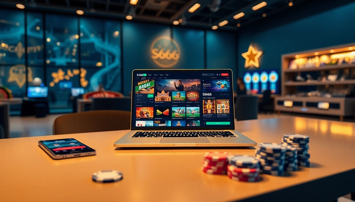 S666.nyc online gambling platform showcasing vibrant casino games and betting options