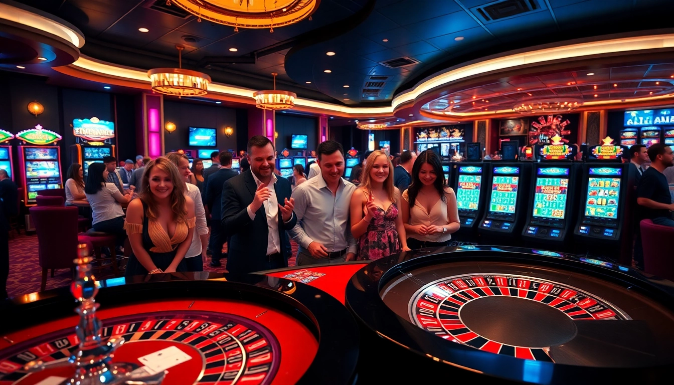 Experience thrilling gameplay at rikvip with vibrant casino tables and exciting slot machines.