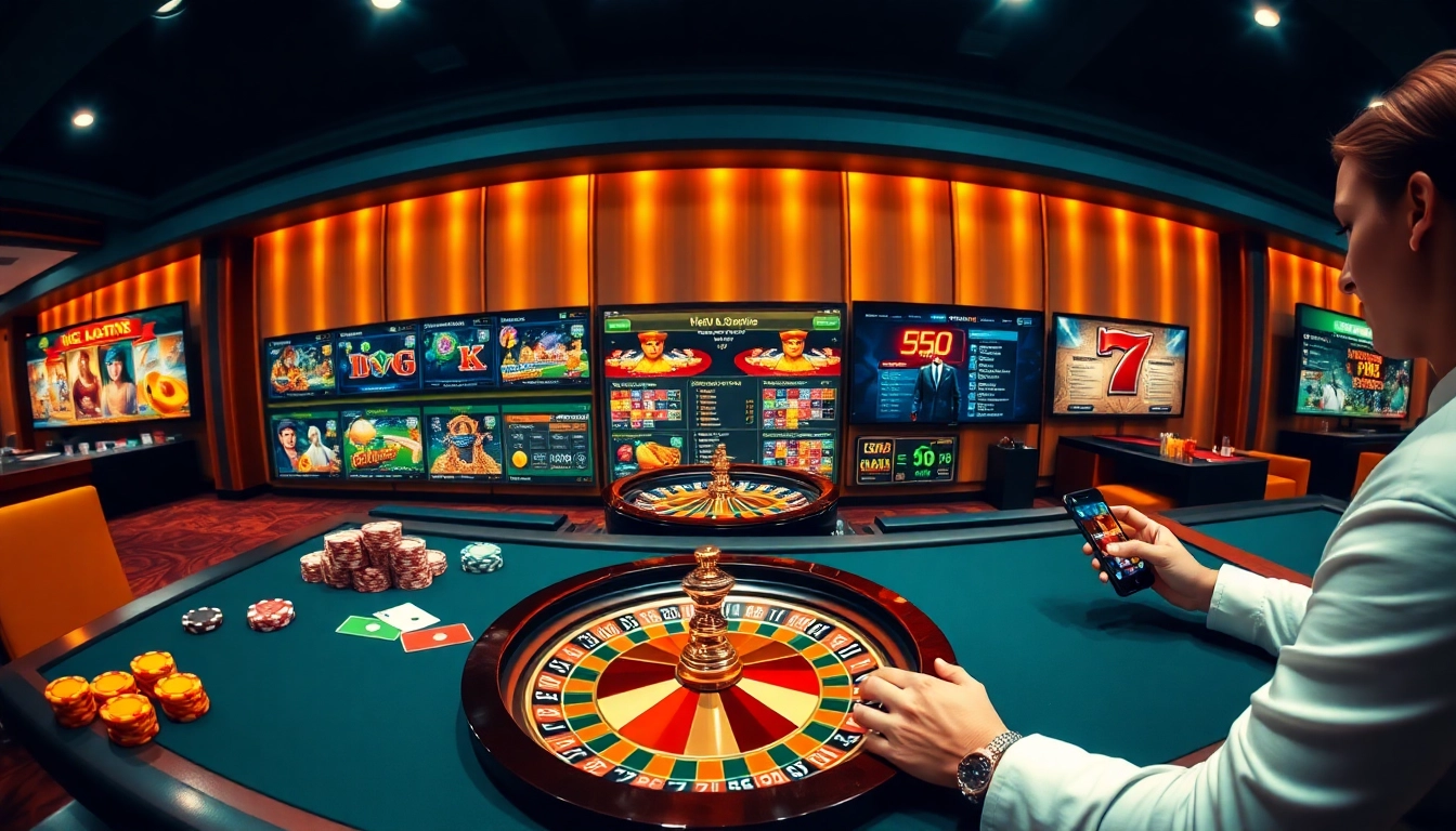 Experience high-stakes thrills at SV88 with colorful casino elements and interactive games.