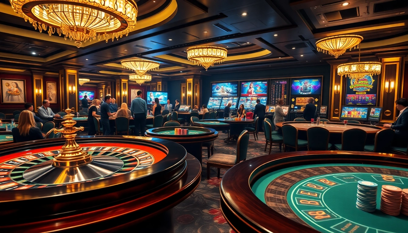 Engage in thrilling games at rikvip's luxurious casino environment filled with vibrant betting options.