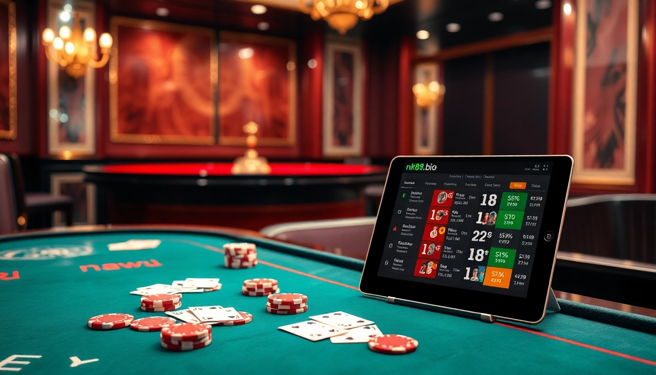 Experience the thrill of gambling with nk88.bio showcasing vibrant tables and engaging gameplay.