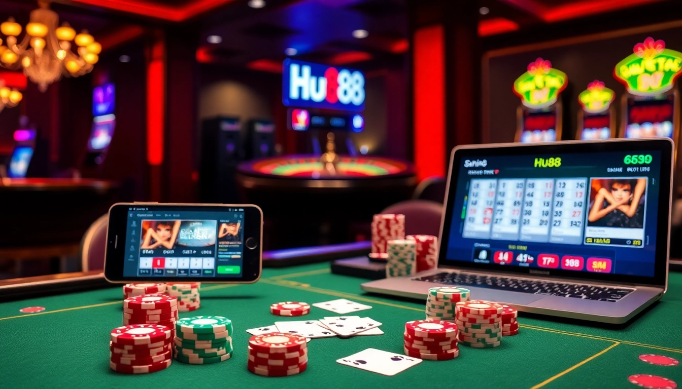 Experience the thrill of HU 88 with vibrant gaming tables and exciting online features.