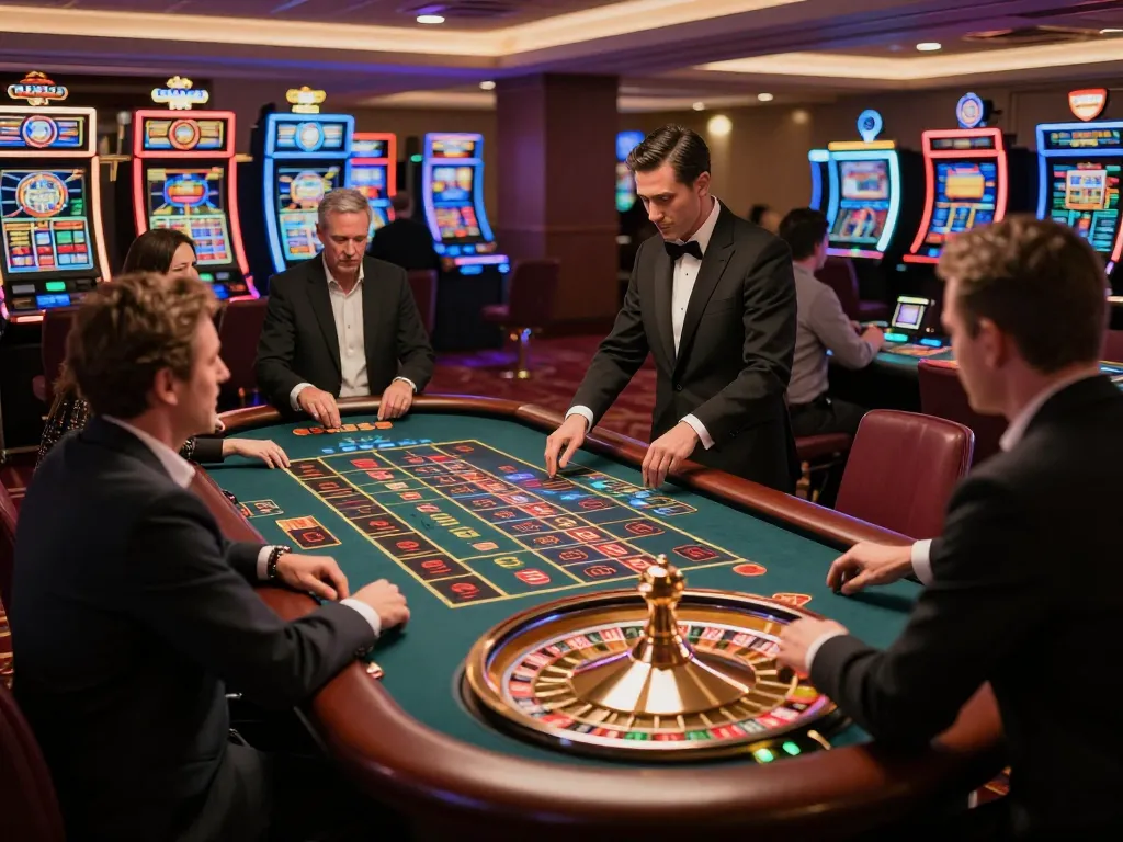 Players immerse in the strategic play of SC88 roulette at a vibrant casino