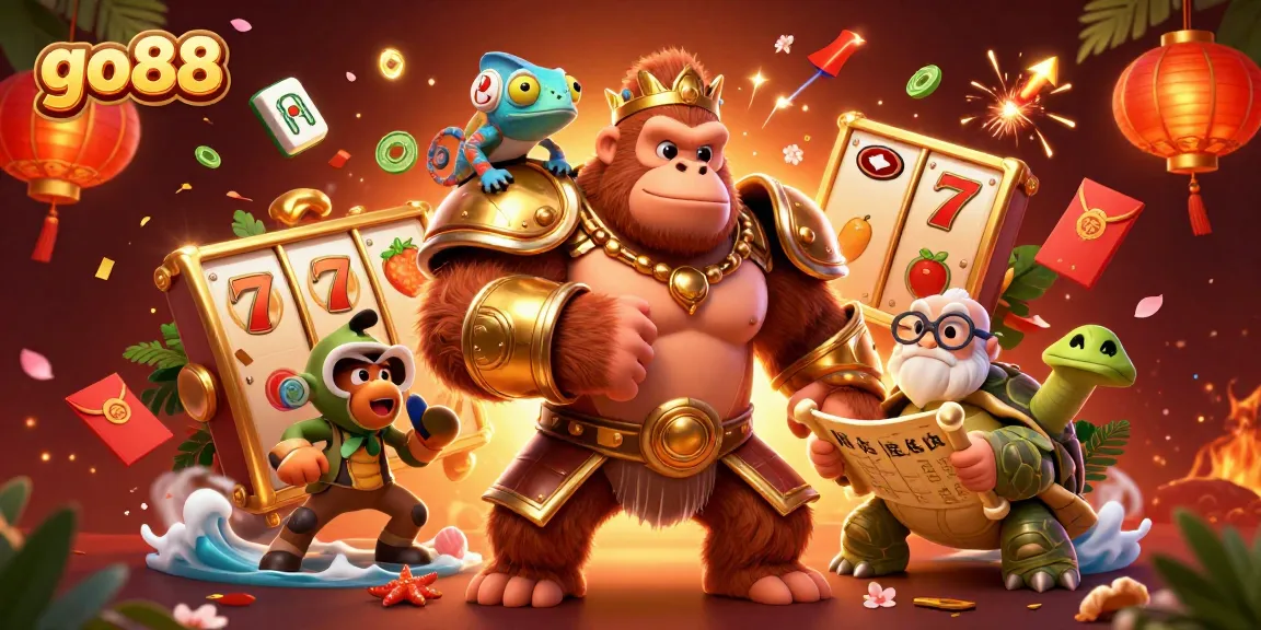 Experience excitement and thrill with go88 slots featuring colorful and engaging casino characters.