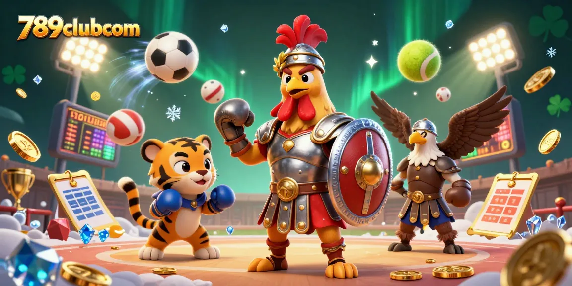 Engage with 789clubcom and experience thrilling casino action in a colorful illustrated scene.
