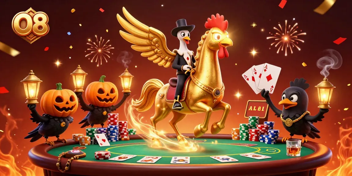 Experience thrilling gaming at O8 with captivating casino characters and vibrant themes.
