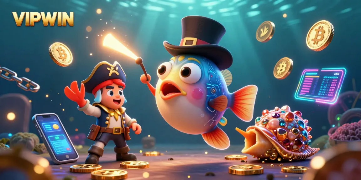 Play exciting games at VIPWIN with a thrilling deep-sea adventure featuring unique characters and crypto elements.