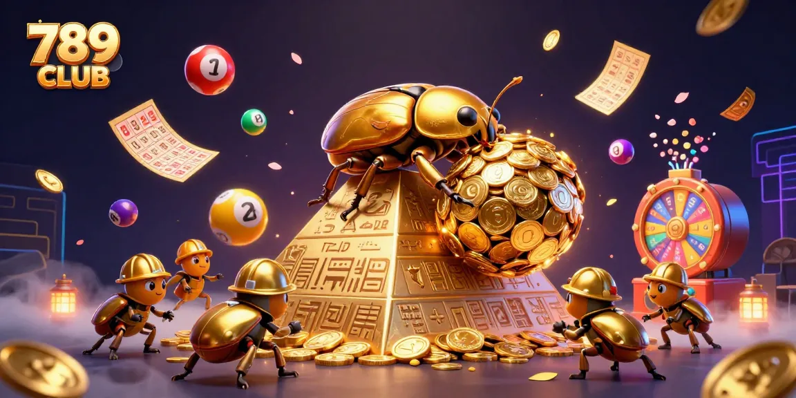 Play exciting games at 789 CLUB with vibrant lottery balls and golden treasures.